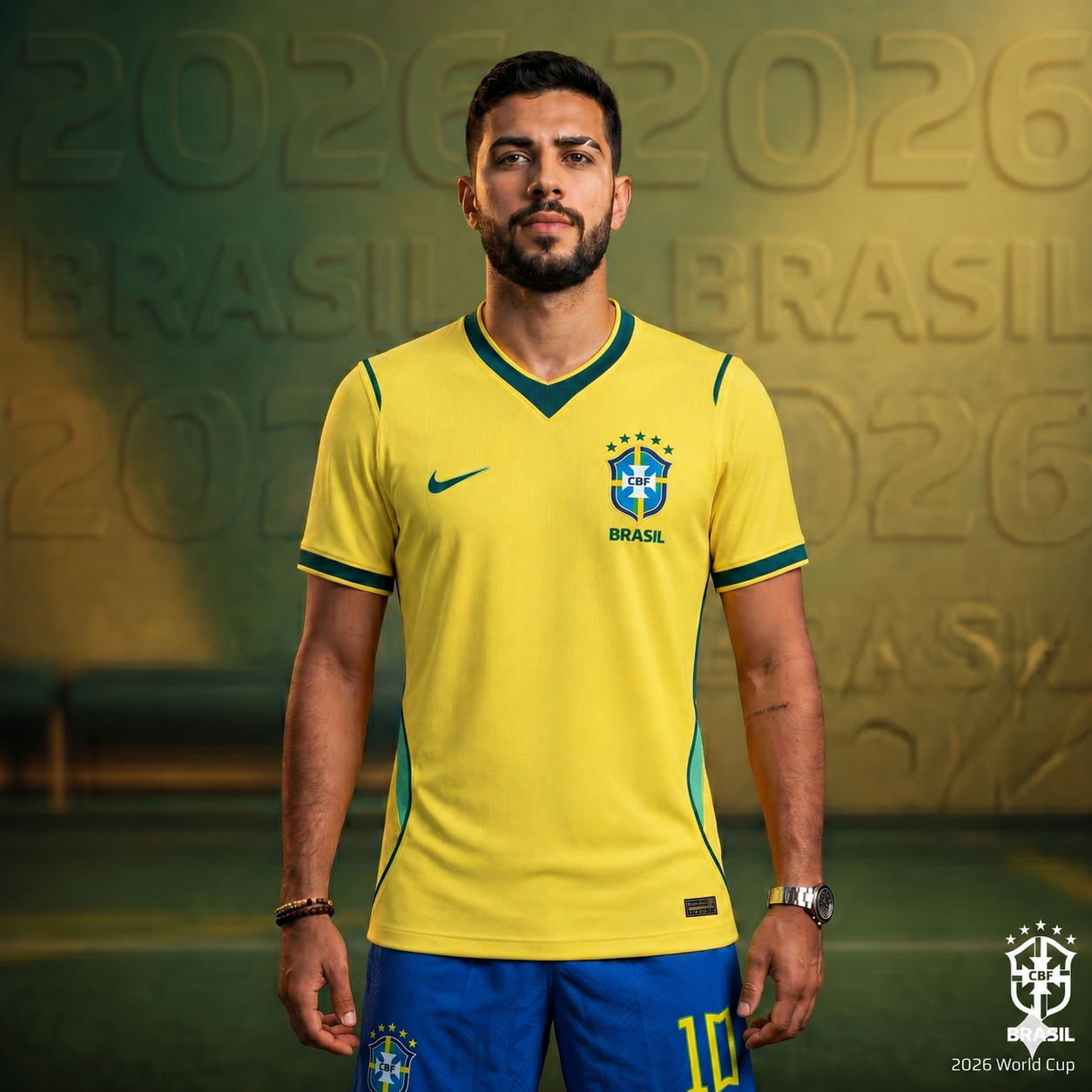 Brazil Men National Team Soccer Jersey - Torcedor Yellow