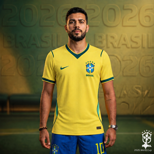 Brazil Men National Team Soccer Jersey - Torcedor Yellow