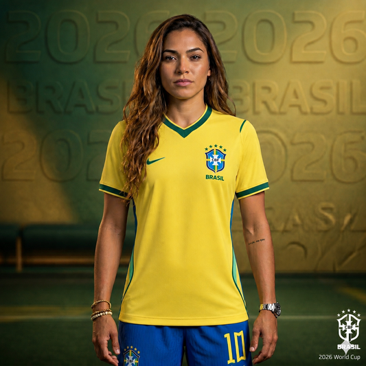 Brazil Women National Team Soccer Jersey - Torcedor Yellow