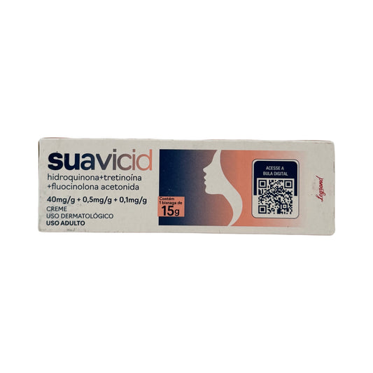 Suavicid Creme Clareador (Hidroquinona + Tretinoína + Fluocinolona Acetonida) – 15g