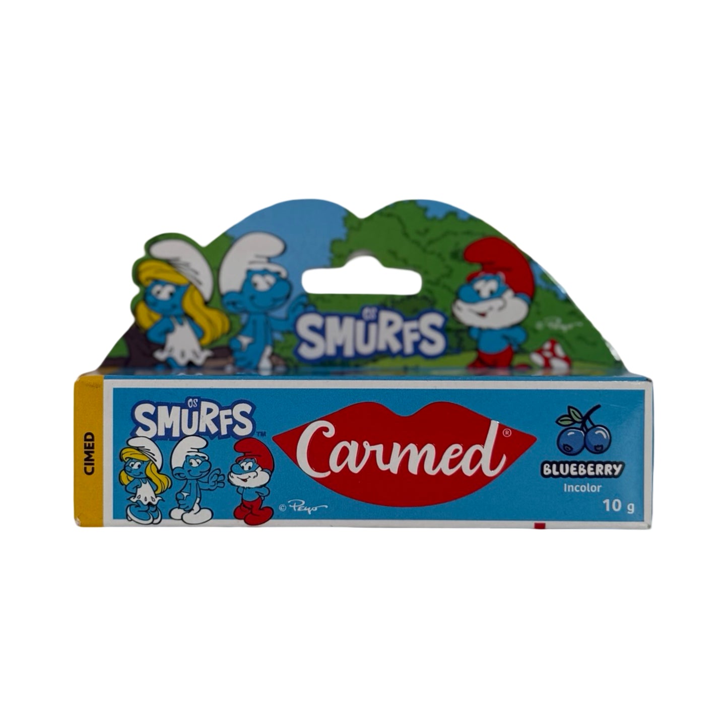 Hidratante Labial Carmed Os Smurfs Blueberry 10g