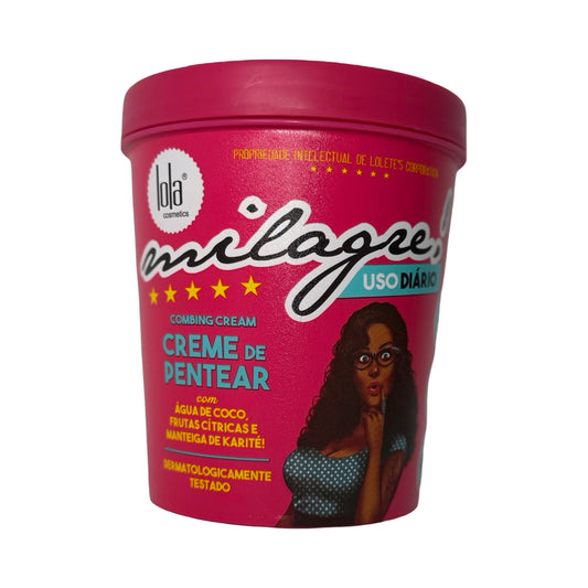 Lola Cosmetics Milagre! Combing Cream – Leave-In Styling & Hydration (Creme de Pentear) 450g