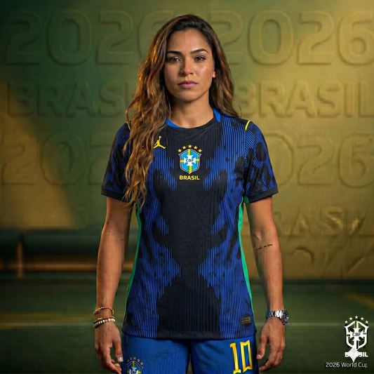 Brazil Women National Team Soccer Jersey - Blue