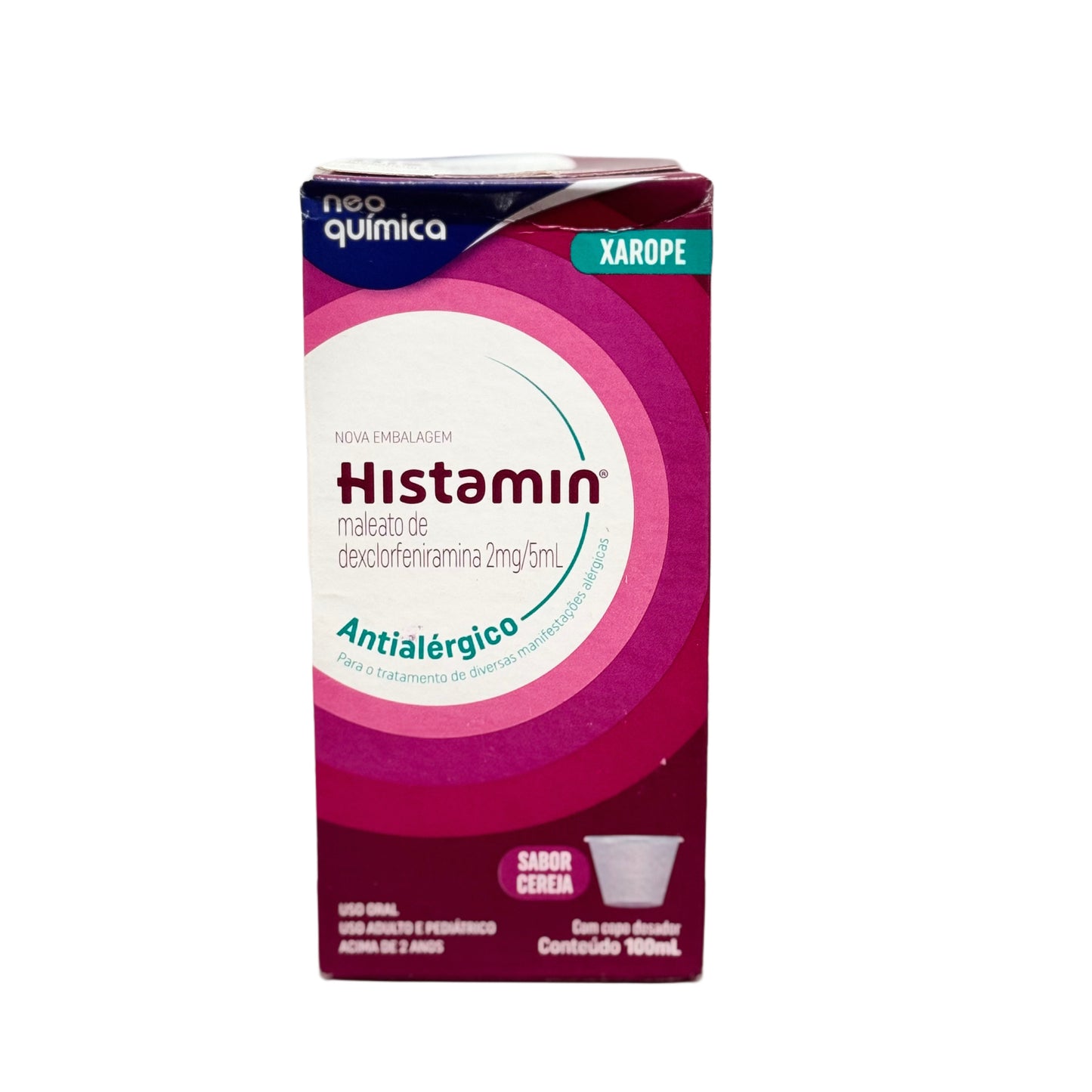 Histamin Antialérgico Xarope – Alívio Rápido para Alergias e Coceira (100ml)