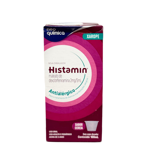 Histamin Antialérgico Xarope – Alívio Rápido para Alergias e Coceira (100ml)