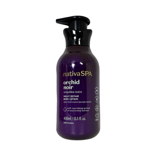 Nativa SPA Orquídea Noire Loção Hidratante Reparação Noturna, 400ml