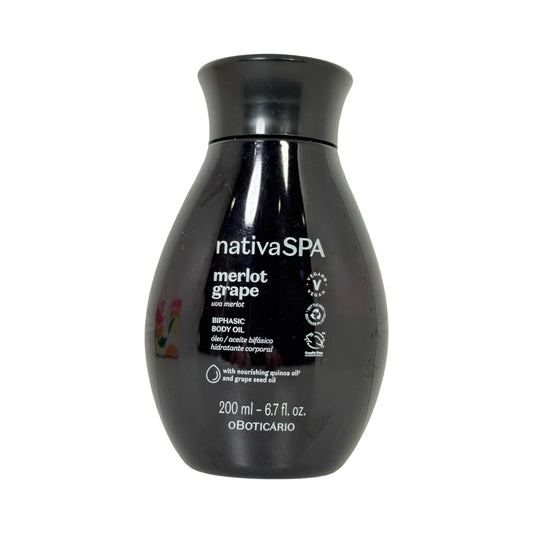 Nativa SPA Óleo Bifásico Corporal Merlot Uva, 200ml