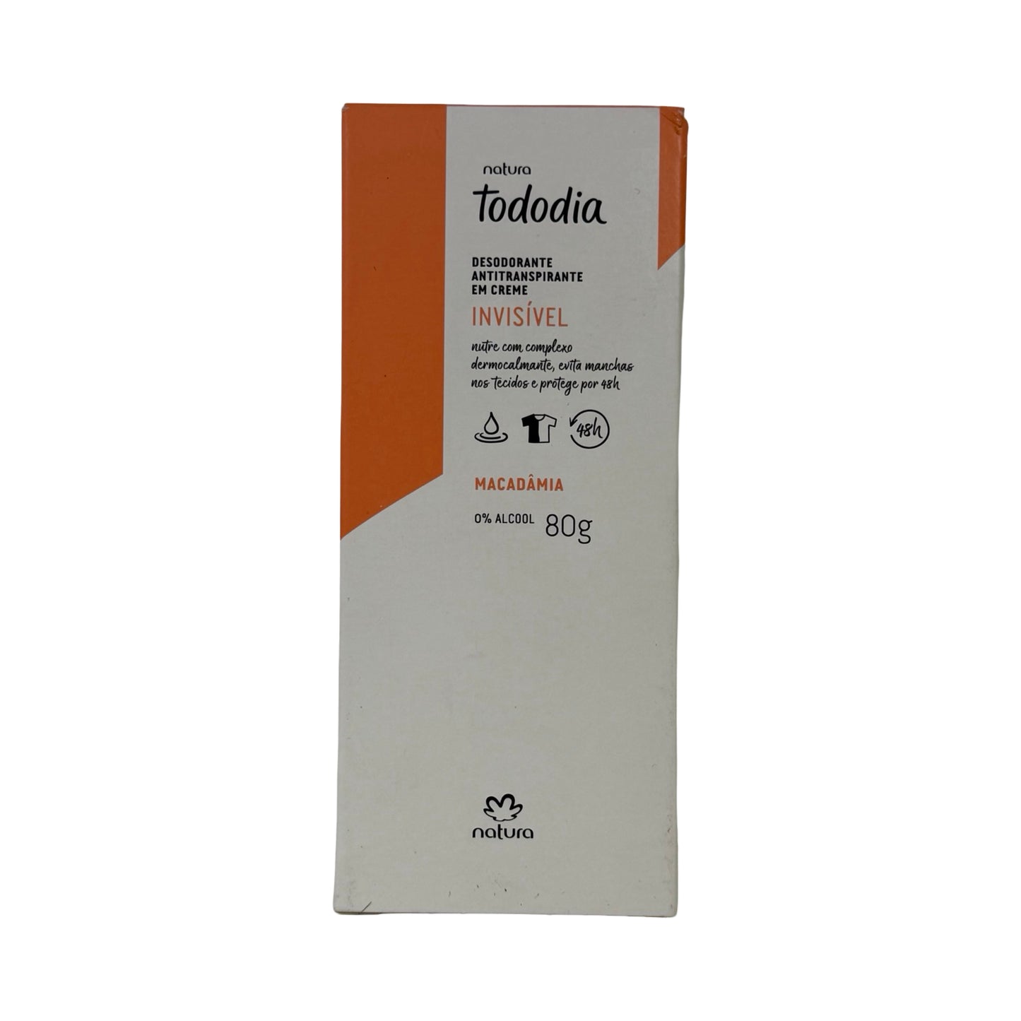 Natura Tododia Invisible Antiperspirant Deodorant Cream – Clarifying, 80g