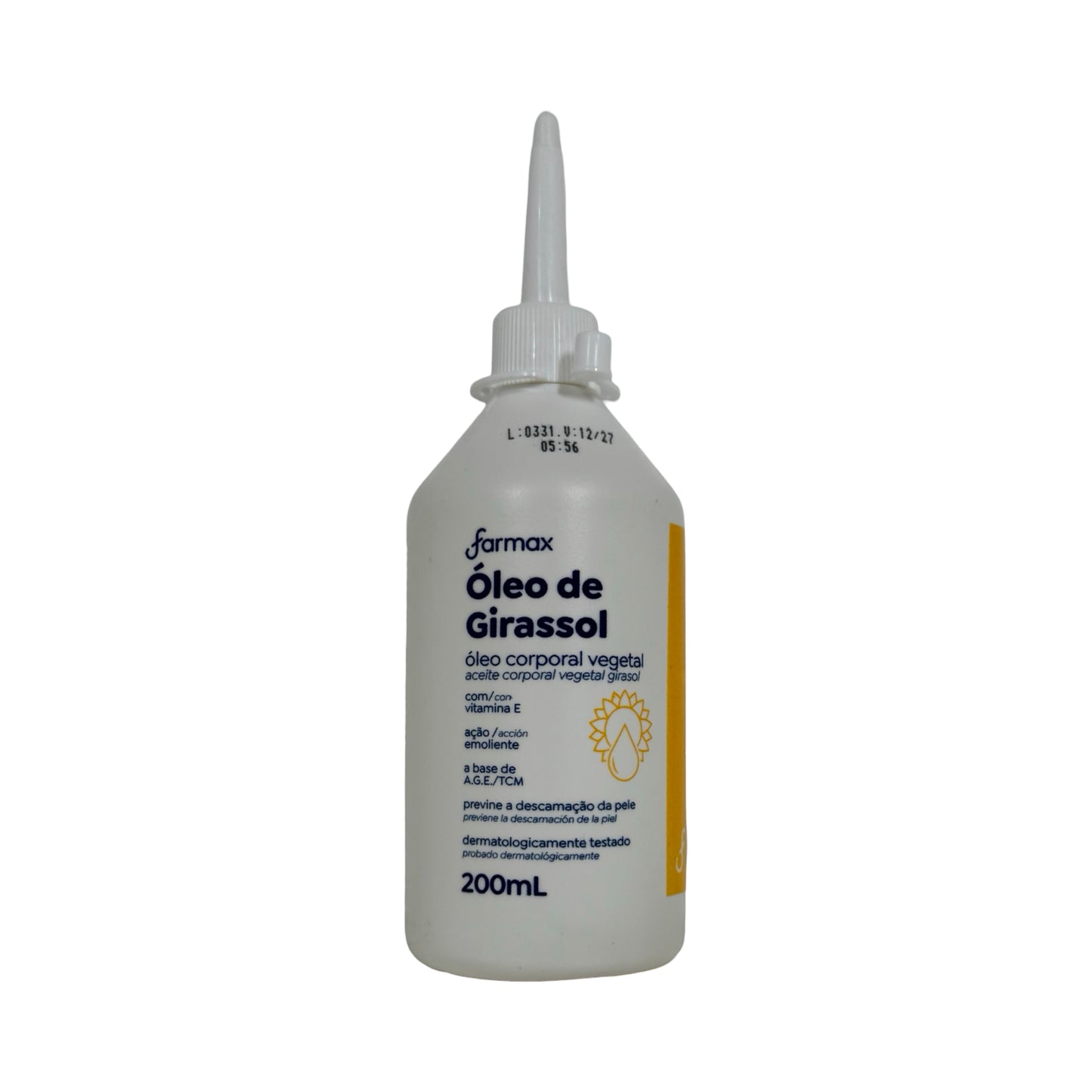 Farmax Óleo de Girassol com Vitamina E (200ml)