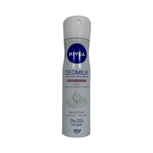 NIVEA DEOMILK Beauty Elixir Sensitive – 48H Antiperspirant