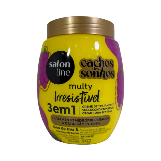Salon Line - Multy Irresistivel - Creme de Tratamento Uva e Manteiga Karite 1Kg