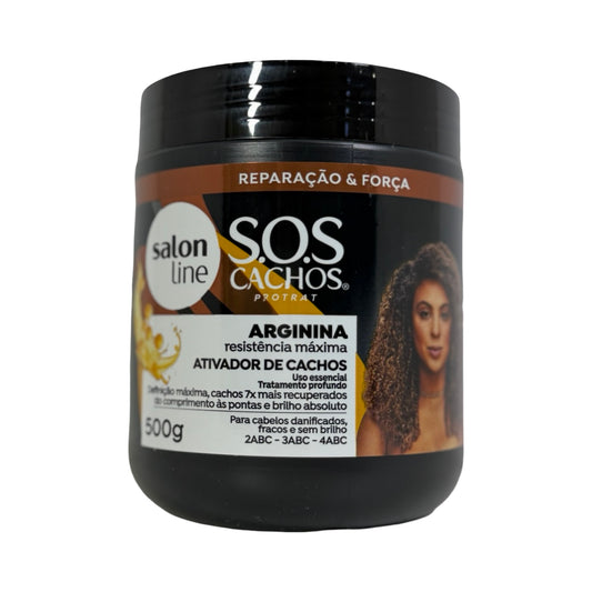 Salon Line S.O.S Cachos Arginina Resistência Máxima Ativador de Cachos (2ABC a 4ABC) – 500g