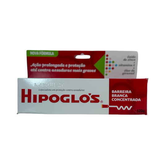 Hipoglós Creme Antiassaduras Barreira Branca Concentrada 120g – Nova Fórmula
