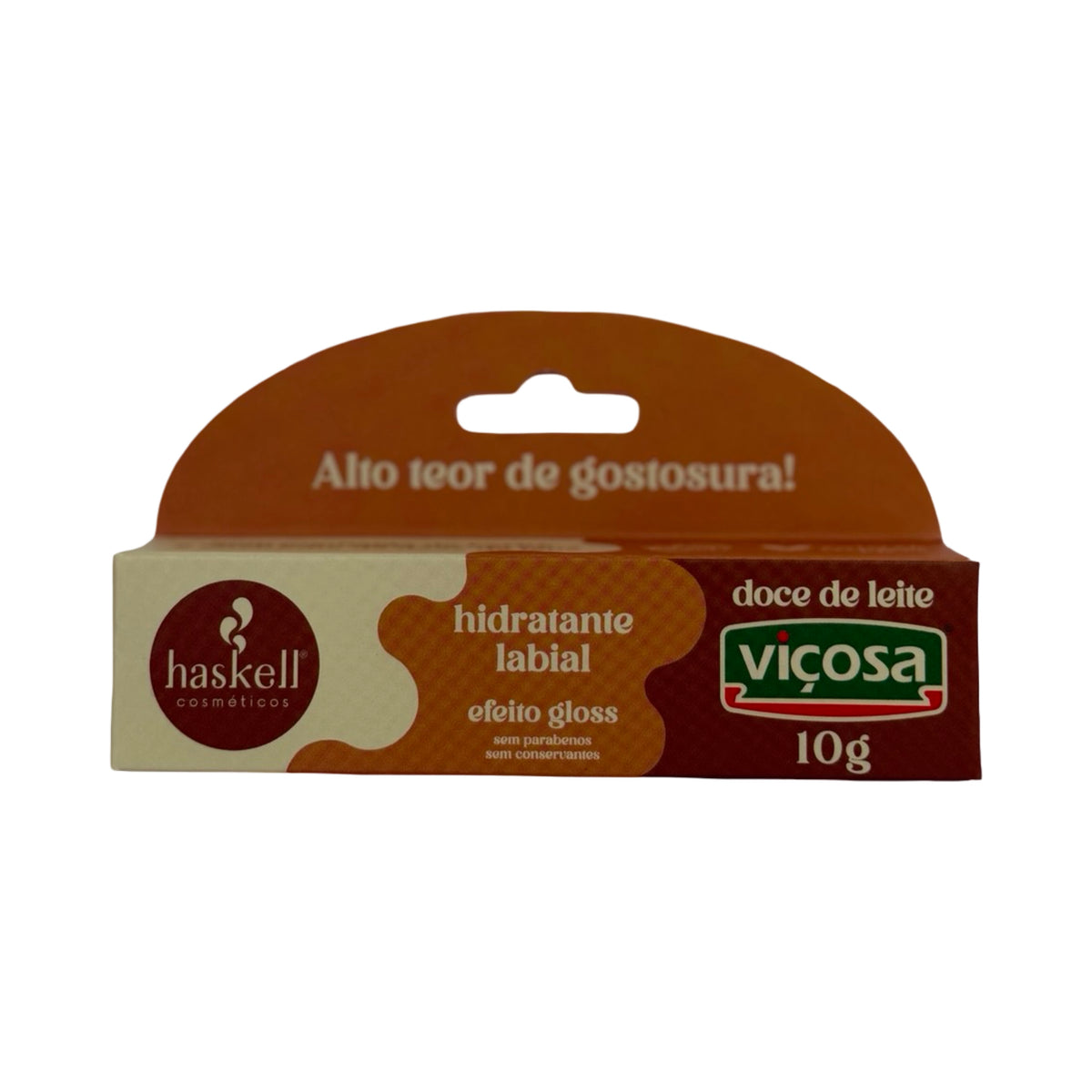 Hidratante Labial Haskell Efeito Gloss Doce de Leite Viçosa com Manteiga de Karité – 10g