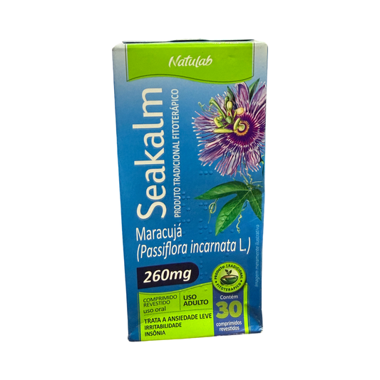 Seakalm Natulab Maracujá 260mg Fitoterápico – Caixa com 30 Comprimidos Revestidos