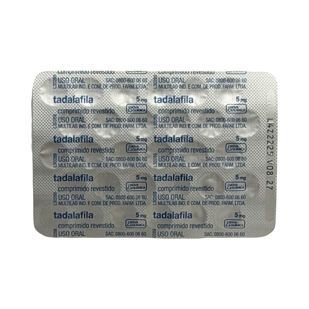 Tadalafila 5mg Nova Química – 30 Comprimidos Revestidos