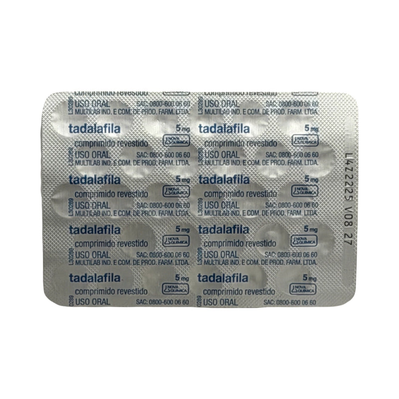 Tadalafila 5mg Nova Química – 30 Comprimidos Revestidos