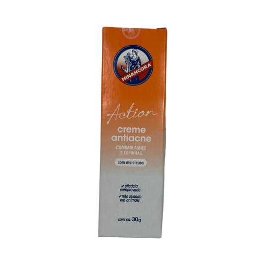 Minancora Action Creme Antiacne com Melaleuca – 30g