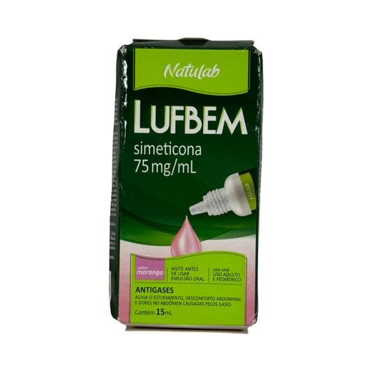 Lufbem Simeticona 75mg/mL – Antigases Morango 15mL