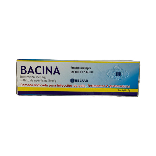 Bacina Pomada Antibiótica (10g) – Cuidado Focado para Infecções de Pele