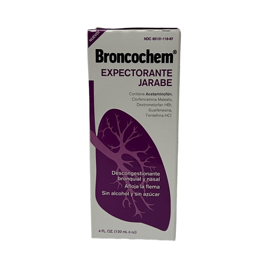 Broncochem Xarope Expectorante – Alívio Multi-Sintomas para Tosse e Resfriado (120 ml)