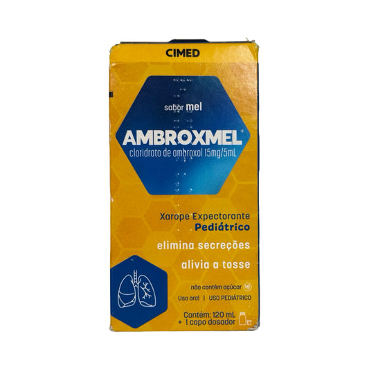 Xarope  Ambroxmel Pediátrico Sabor Mel – Alívio Suave da Tosse e Secreção (120ml)