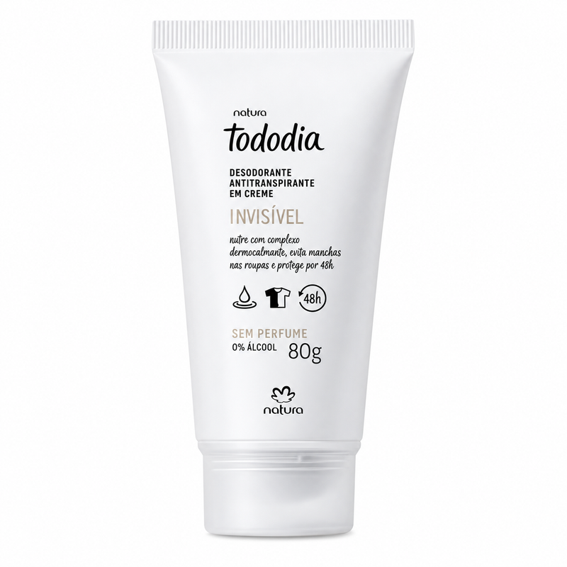 Desodorante Creme Tododia Sem Perfume Natura 80g