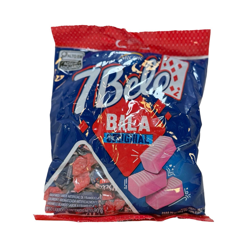 Bala 7Belo Original Sabor Framboesa – 90g
