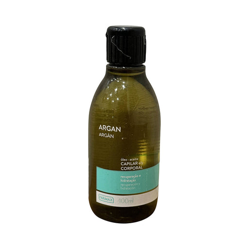 Frasco de Óleo de Argan Farmax capilar e corporal 100 ml