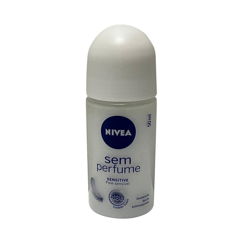 Nivea Sensitive Sem Perfume Desodorante Roll-On Antitranspirante – 50ml