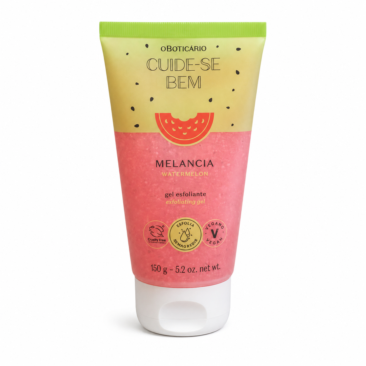 Gel Esfoliante Corporal O Boticário Cuide-se Bem Melancia 150 g