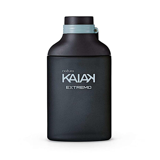 Frasco do perfume Natura Kaiak Extremo Masculino 100 ml, vidro preto fosco