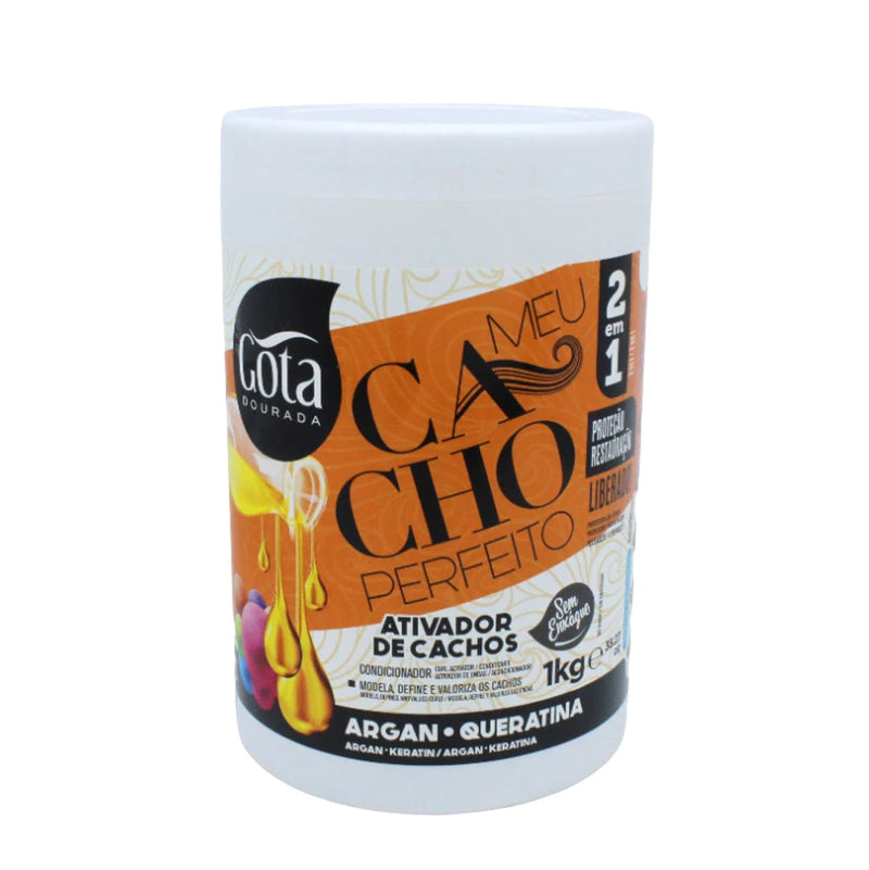 Gota Dourada Meu Cacho Perfeito Argan e Queratina