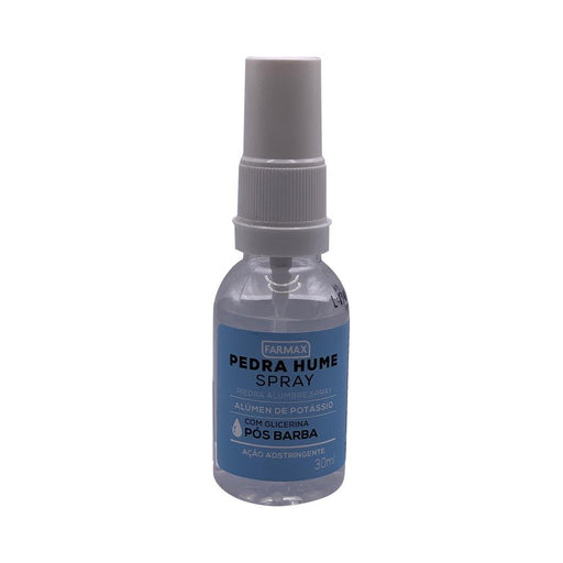 Frasco spray de Pedra Hume Farmax com glicerina 30 ml