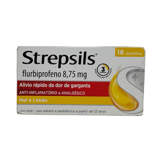 Strepsils Mel e Limão – Flurbiprofeno 8,75mg – 16 Pastilhas