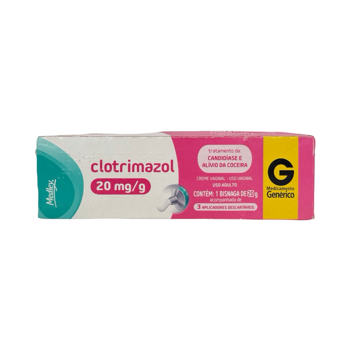 Clotrimazol Creme Vaginal 20mg/g – Medley – 20g + 3 Aplicadores