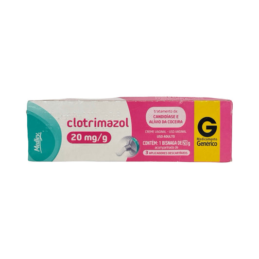 Clotrimazol Creme Vaginal 20mg/g – Medley – 20g + 3 Aplicadores