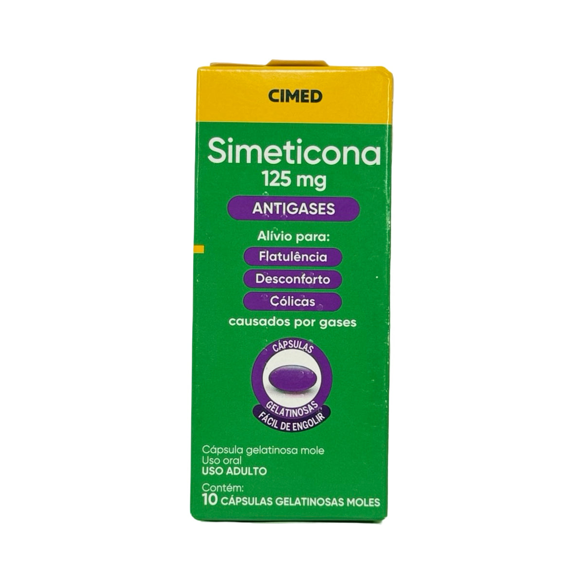 Simeticona 125mg – Cimed – 10 Cápsulas Gelatinosas