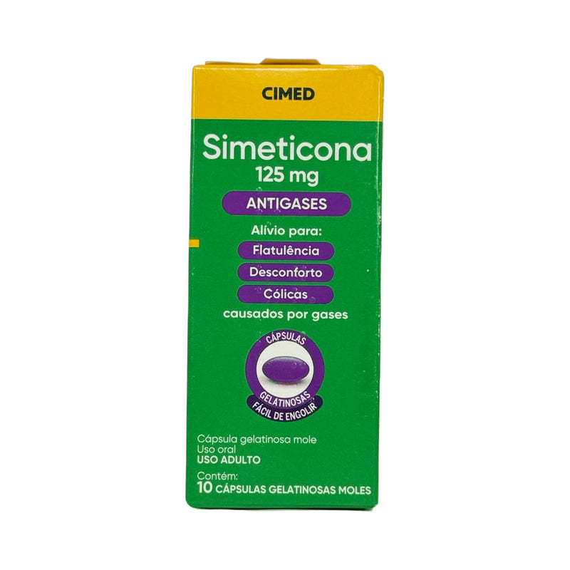 Simeticona 125mg – Cimed – 10 Cápsulas Gelatinosas
