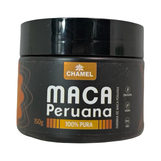 Farinha de Maca Peruana Chamel 100% Pura – Suplemento de Energia e Vitalidade, 150g