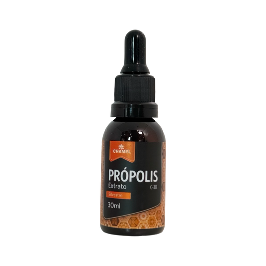 Extrato de Própolis Silvestre C-30 Chamel Gotas 100% Natural – 30ml