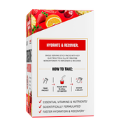 Modo de uso do Creatine + Hydration Nutrex: rasgue o sachê, misture em 16 a 20 oz de água e agite