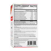 Tabela nutricional do Creatine + Hydration Nutrex: 5 g de creatina, 300 mg de sódio, 250 mg de potássio e vitaminas por sachê