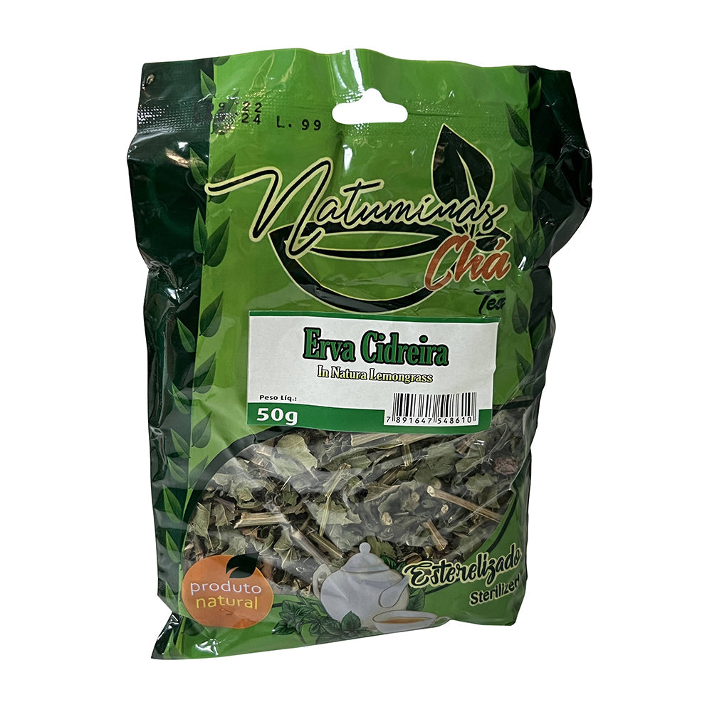 Natuminas Chá de Erva Cidreira Brazilian Herbal Tea - Natural Detox & Wellness Support 50g