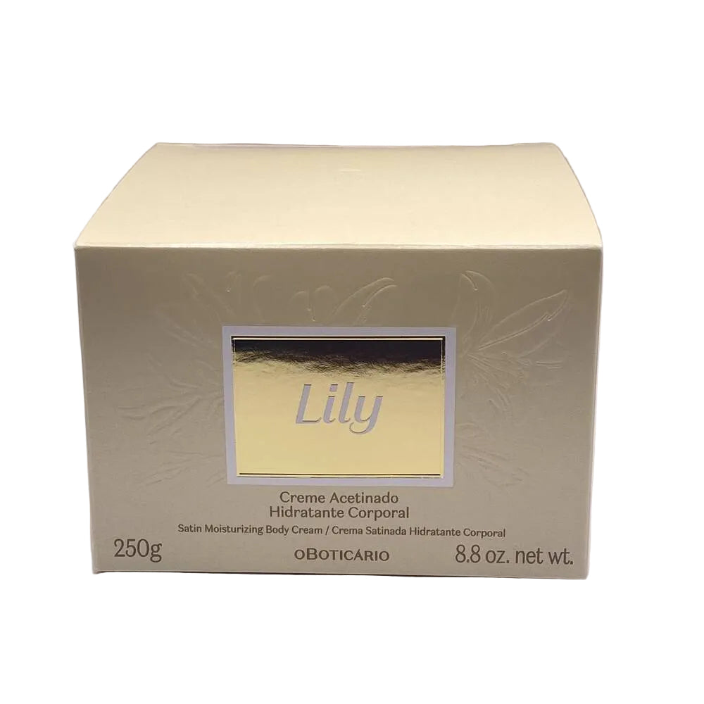 Lily Creme Acetinado Hidratante Corporal oBoticário 250g