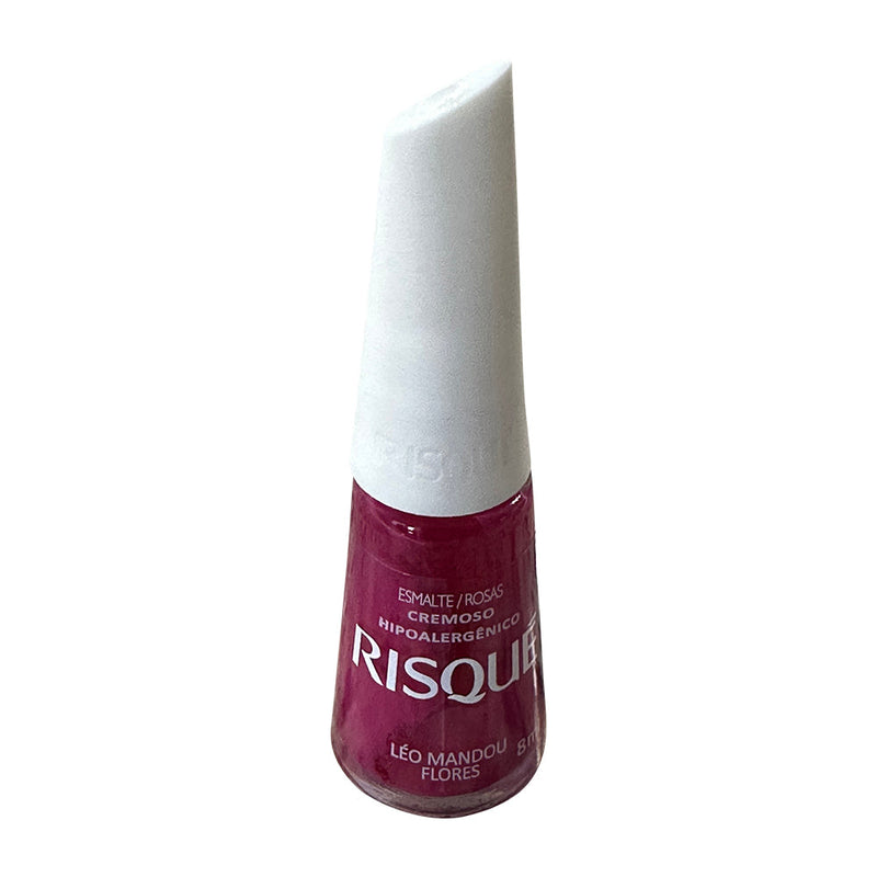 Esmalte Risqué Cremoso – Leo Mandou Flores, 8ml