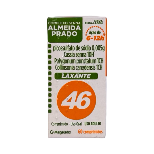 Laxante Complexo Senna Almeida Prado 46 – Caixa com 60 Comprimidos