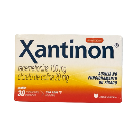 Xantinon Protetor Hepático União Química – Caixa com 30 Comprimidos Revestidos