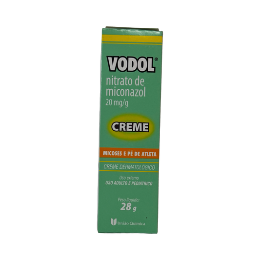 Creme Antifúngico Vodol Nitrato de Miconazol 20mg/g 28g – Tratamento para Micoses e Pé de Atleta