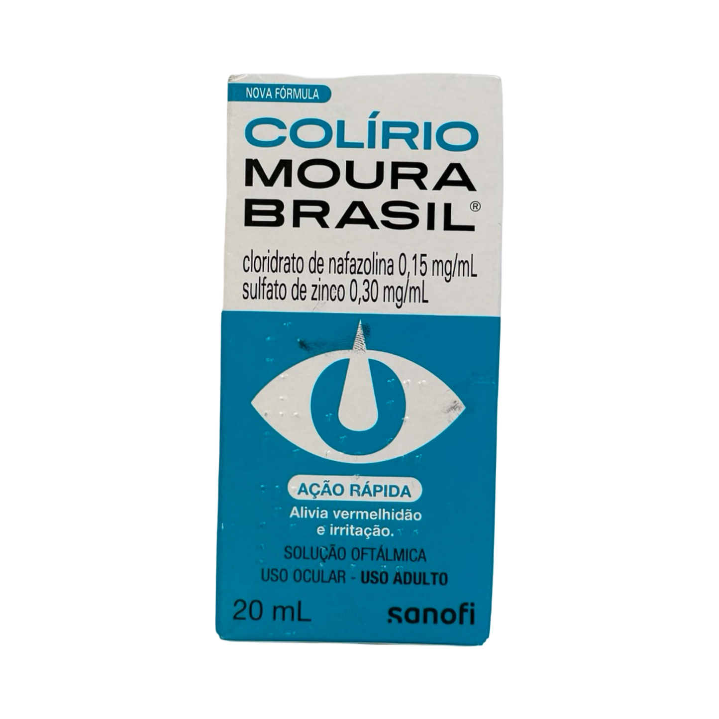 Colírio Moura Brasil Ação Rápida Sanofi – Alívio de Vermelhidão e Irritação 20mL